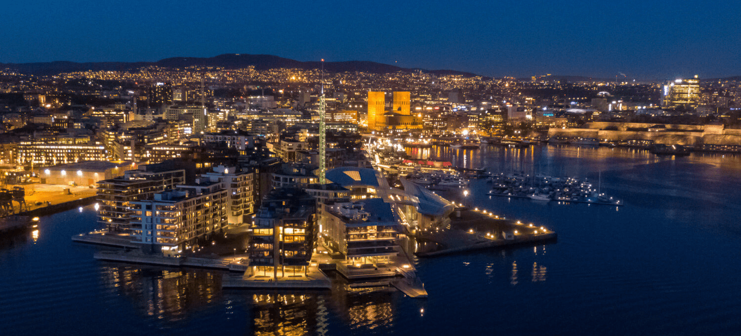 Oslo waterfront at Tjuvholmen